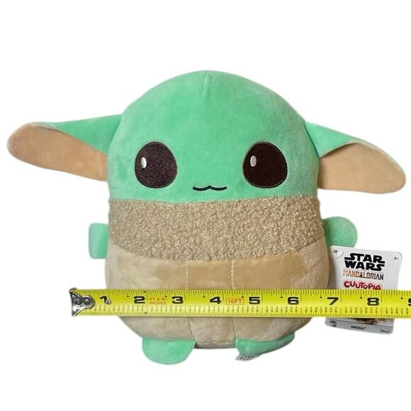 MATTEL  STAR WARS GROGU BABY YODA PLUSHIE 8’ CUUTOPIA MANDALORIAN COLLECTIBLE - Picture 3 of 9